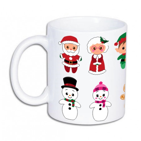 Kubek z nadrukiem Mikołaja i Pni Mikołajowej. Nowy Sącz