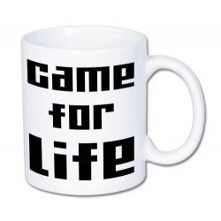 kubek z nadrukiem game for life