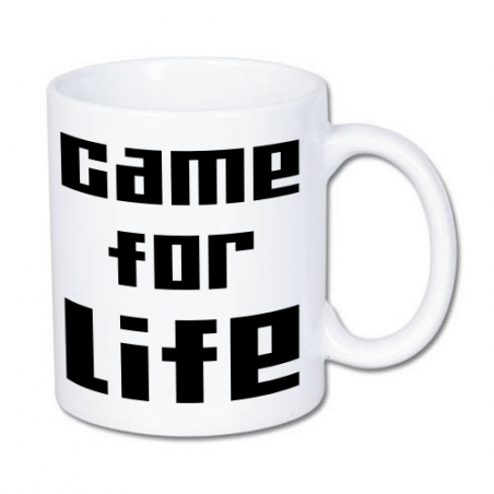 kubek z nadrukiem game for life