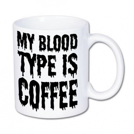 kubek z śmiesznym nadrukiem na kawę