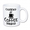 kubek na kawę z tekstem "certyfied coffe drinker"
