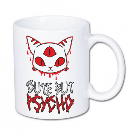 kubek z strasznym kotem