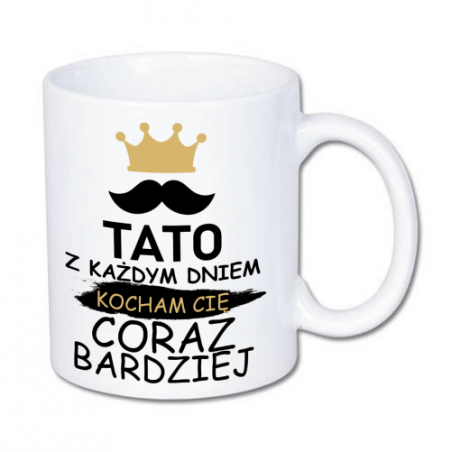 Kubek dla taty z nadrukiem kocham cię tato