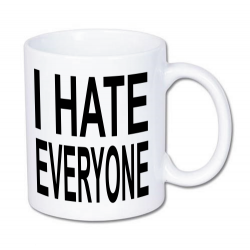 kubek z nadrukiem nienawidzę wszystkich