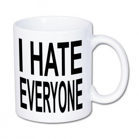 kubek z nadrukiem nienawidzę wszystkich