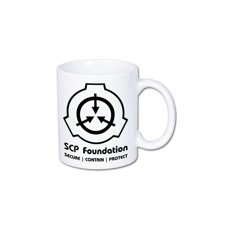 kubek z logo fundacji scp