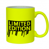 żółty kubek z nadrukiem edycja limitowana