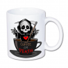 kubek na kawę z szkieletem, kostuchą