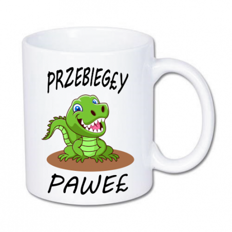 kubek z krokodylem i imieniem