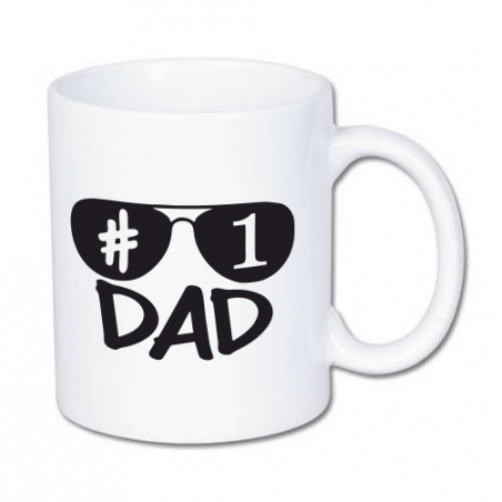 Kubek dla taty z nadrukiem okularów