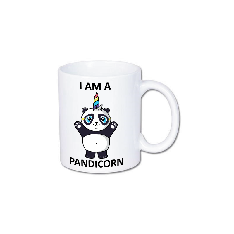 Kubek z pandą i jednorożcem. Pandicornem