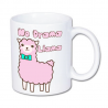 Kubek z lamą i napisem no drama llama