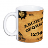 kubek z nadrukiem drewnianej tablicy ouija