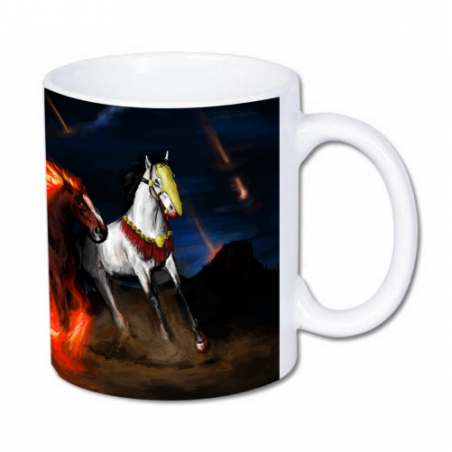 kubek z czterema jeźdźcami apokalipsy