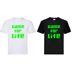 Koszulka z Nadrukiem | Game For Life | Prezent
