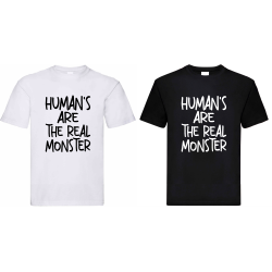 Śmieszna Koszulka z Nadrukiem | Ludzie To Potwory