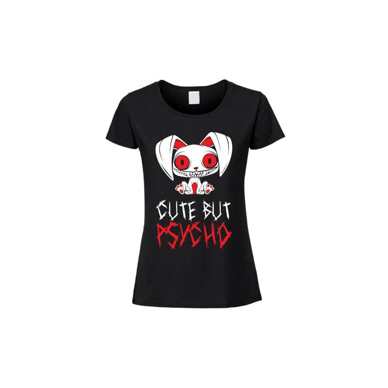 straszna koszulka z nadrukiem królika