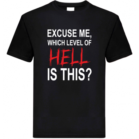 Koszulka z śmiesznym tekstem o piekle