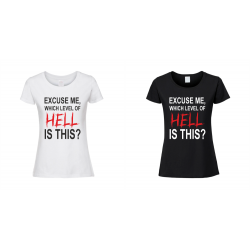 Horror Koszulka z Nadrukiem | LEVEL PIEKŁA