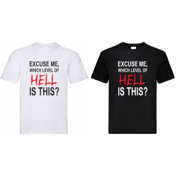 Horror Koszulka z Nadrukiem | LEVEL PIEKŁA