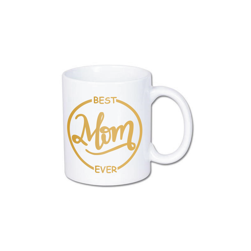 kubek z nadrukiem Best mom ever, na prezent dla mamy