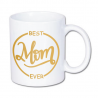 kubek z nadrukiem Best mom ever, na prezent dla mamy