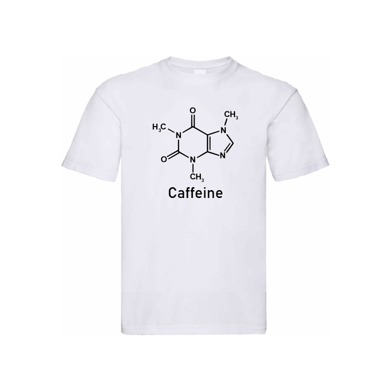 Koszulka z wzorem chemicznym kawy