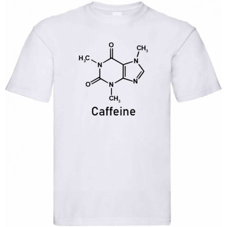 Koszulka z wzorem chemicznym kawy