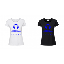 Koszulka z Nadrukiem Odtwarzacza Muzyki