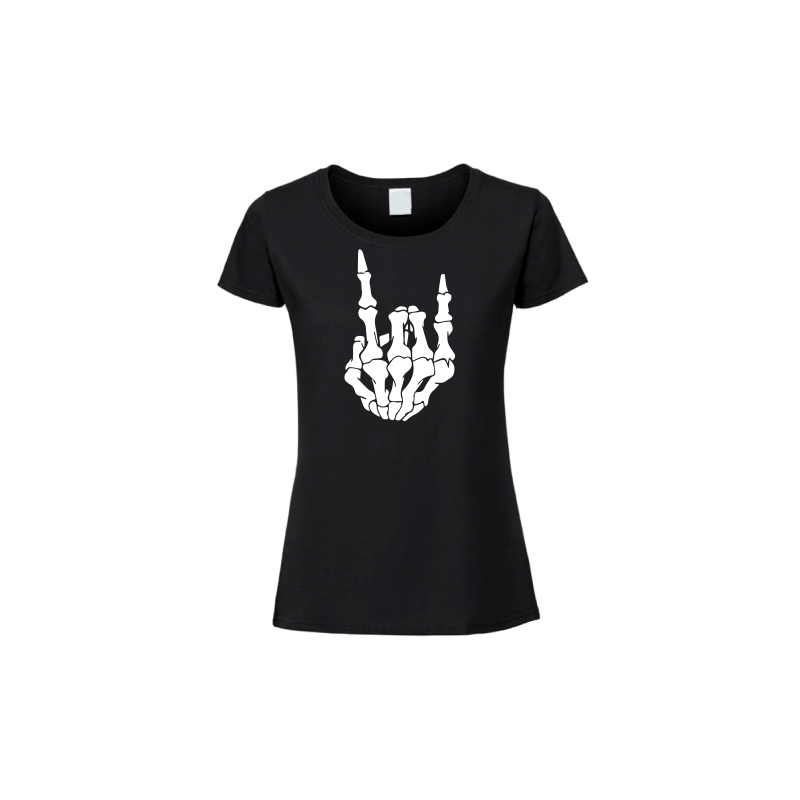 koszulka z ręką kościotrupa