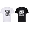 Wulgarna Koszulka | One Fingers | Śmieszna
