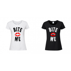 Śmieszna Koszulka z Nadrukiem | Ugryź Mnie