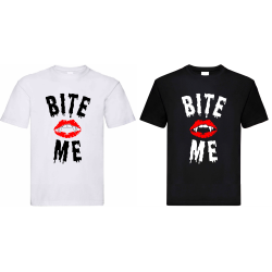 Śmieszna Koszulka z Nadrukiem | Ugryź Mnie