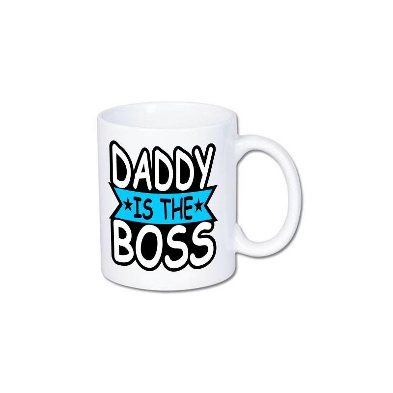 Kubek dla taty z nadrukiem daddy is the boss