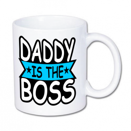 Kubek dla taty z nadrukiem daddy is the boss