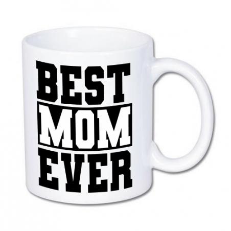 kubek z czarnym nadrukiem najlepsza mama