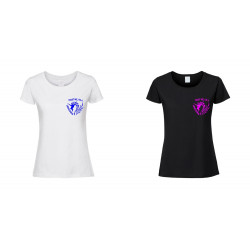 damskie koszulki z nadrukiem jednorożca na piersi